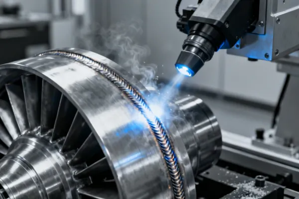 Aerospace turbine component laser welding